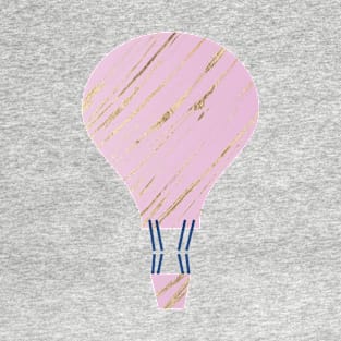 Pink and Gold geode cupcake hot air balloon - Kawaii T-Shirt